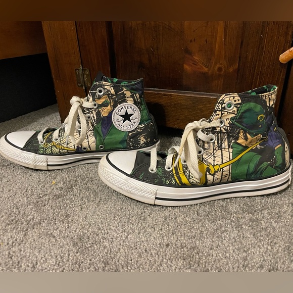 High Top Converse “The Riddler” - Picture 2 of 6